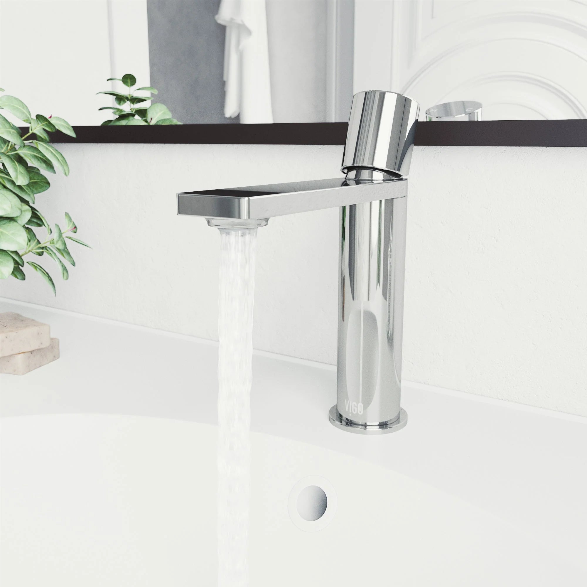 VIGO - Elan Single Hole Bathroom Faucet In Chrome Model# VG01045CH