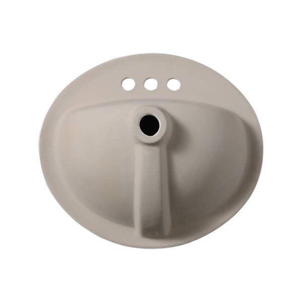 Oakland 20″ x 17″ Oval Drop-In Top Mount Ceramic Bathroom Sink with Overflow Drain – Model #LVT2017W