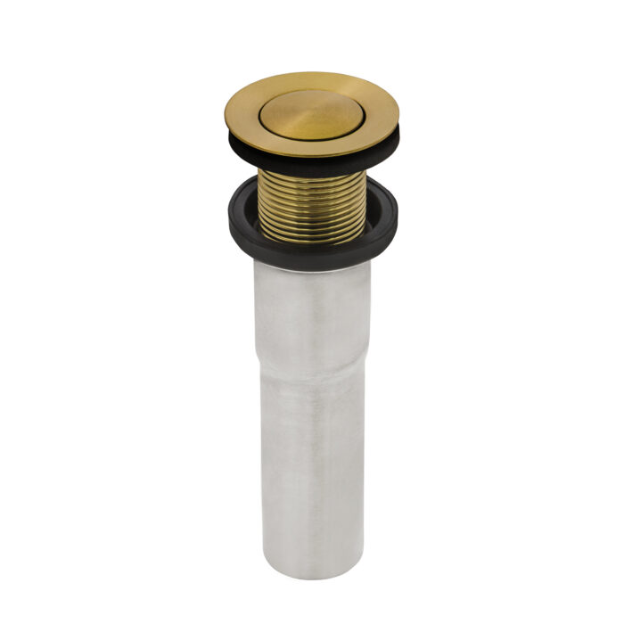Ariaso Ruvati 20" x 14" Semi-Recessed Drop-in Topmount Brushed Gold Rectangular Bathroom Sink – Model# RVH6211GG