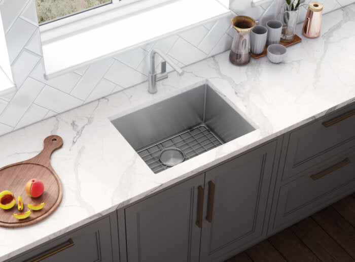 Gravena Ruvati 21-inch Undermount Stainless Steel Bar Prep Kitchen Sink 16 Gauge Rounded Corners Single Bowl – Model# RVH7121