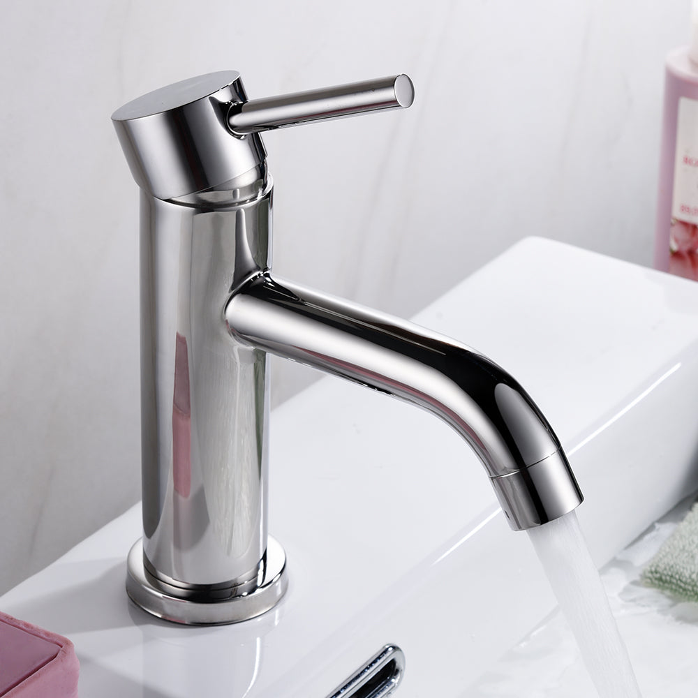 Oakland Single Handle Bathroom Sink Faucet with Pop Up Drain In Chrome Model# KSB1109C