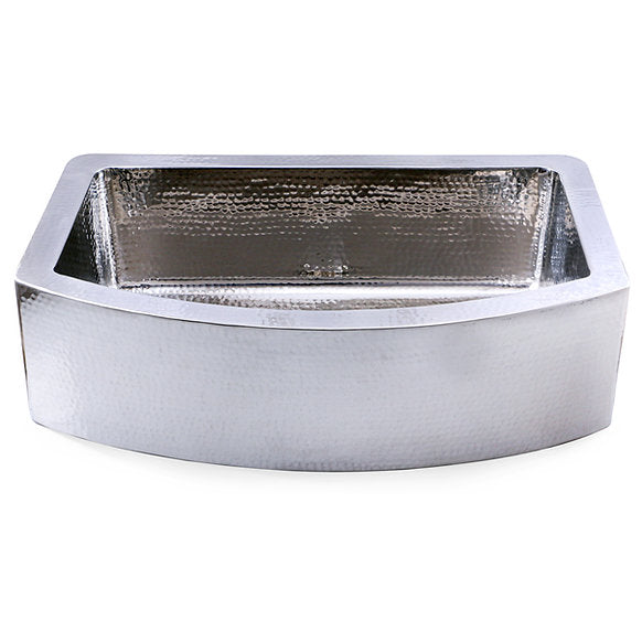 Nantucket Sinks 33" Hammered Farmhouse Stainless Steel Sink Model# FSSH3322
