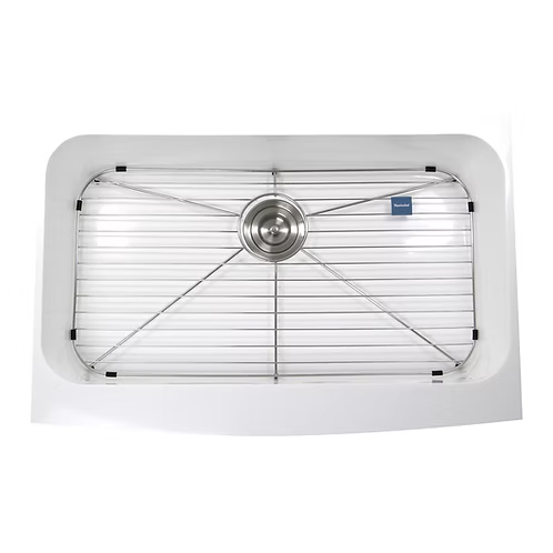 Nantucket Sinks Retrofit Glacier Stone Single Bowl Apron Front Kitchen Sink Model# NS-GSEZA32S