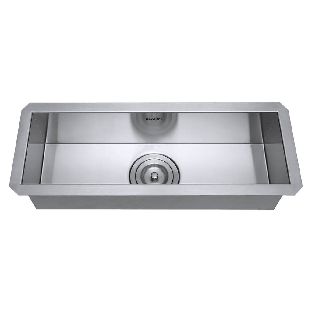 Nesta Ruvati 23″ x 8″ Bar Prep Sink Narrow Trough Undermount 16 Gauge Stainless Steel Single Bowl – Model# RVH7120