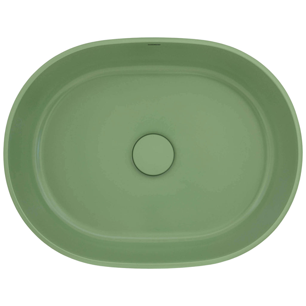 Canali Model: RVB2119GN Ruvati 19-inch Avocado Lime Green epiStone Solid Surface Bathroom Vessel Sink – RVB2119GN