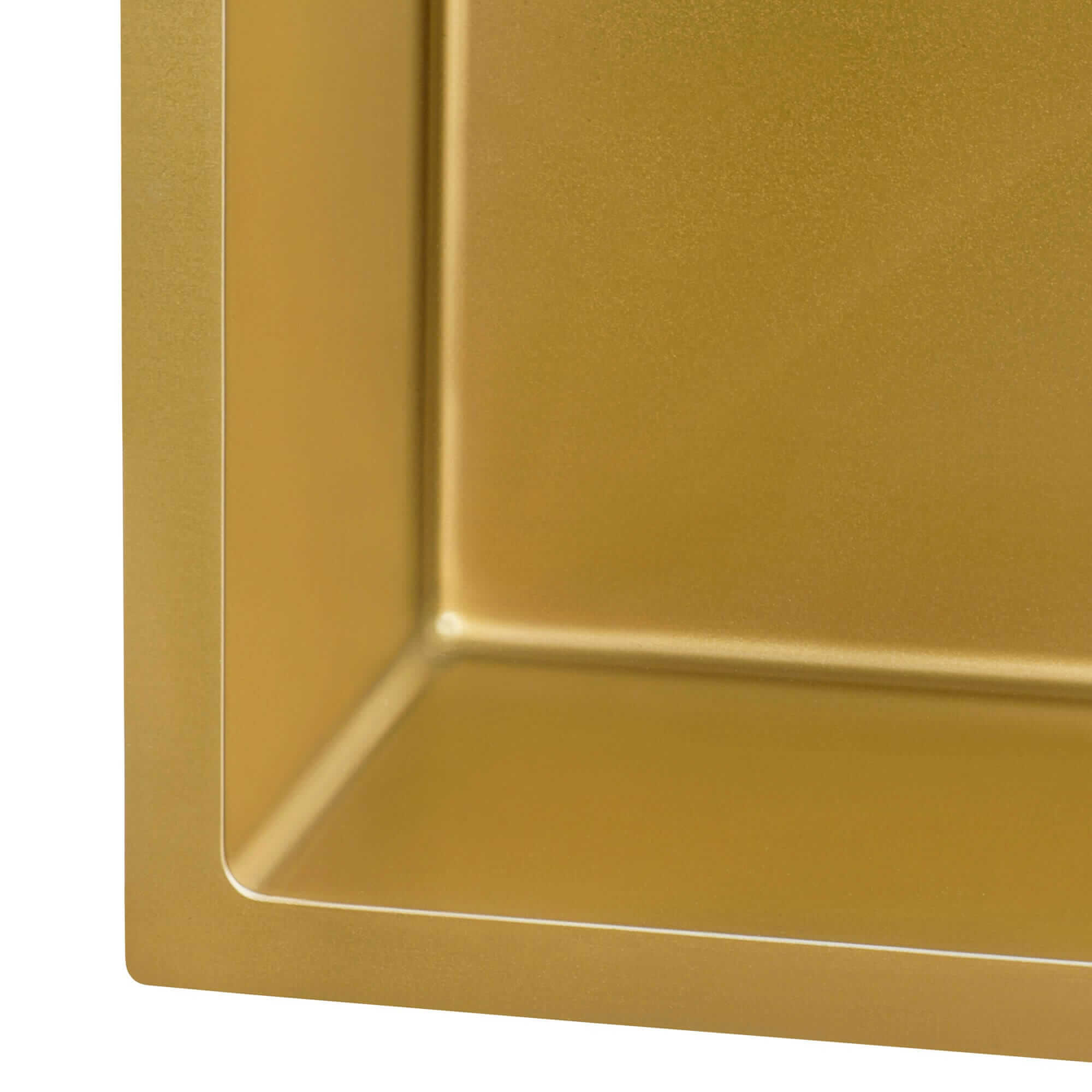 Terraza Ruvati 15" Matte Gold Stainless Steel Undermount Bar Prep 16 Gauge Kitchen Sink – Model# RVH7015GG