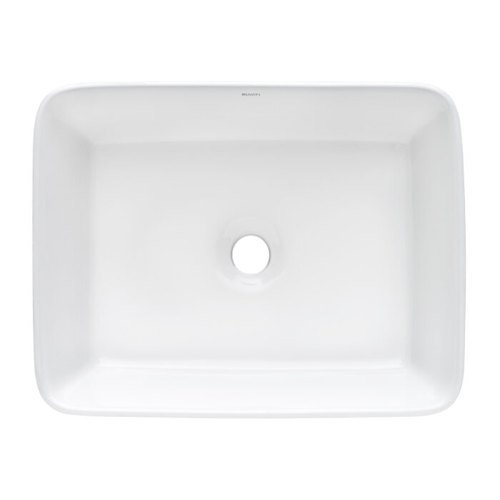 Vista Model: RVB1915 Ruvati 19 x 14 inch Bathroom Vessel Sink White Rectangular Above Vanity Counter Porcelain Ceramic – RVB1915