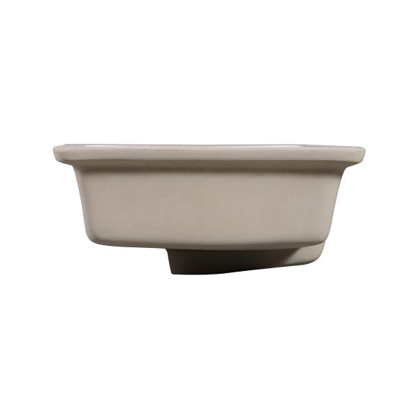 Oakland 17″ x 13″ White Rectangular Undermount Ceramic Bathroom Sink with Overflow Drain – Model# LVU1713W