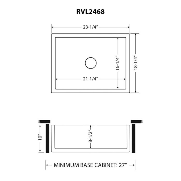 Fiamma Model: RVL2468EG Ruvati 23-inch Fireclay Farmhouse Kitchen Laundry Utility Sink Single Bowl – Emerald Green – RVL2468EG