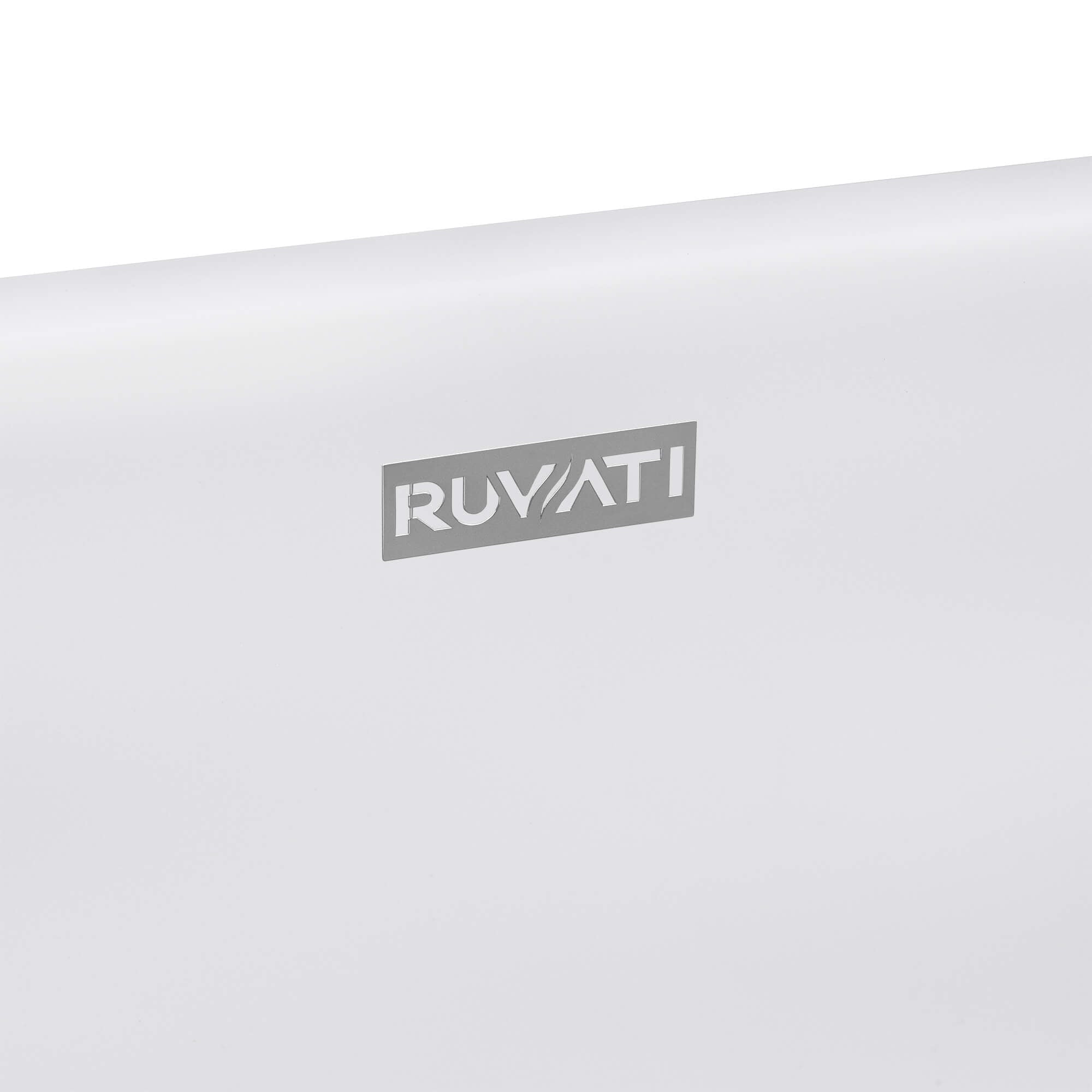 Omnia Model: RVB2550WH Ruvati 23-inch Matte White epiStone Solid Surface Modern Bathroom Vessel Sink – RVB2550WH