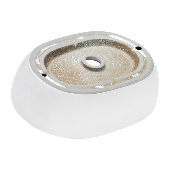 Vista Ruvati 19 x 14" Bathroom Vessel Sink White Oval Above Counter Vanity Porcelain Ceramic – Model# RVB0419