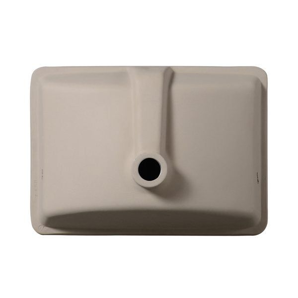 Oakland 18″ x 12″ White Rectangular Undermount Ceramic Bathroom Sink with Overflow Drain – Model# LVU1812W