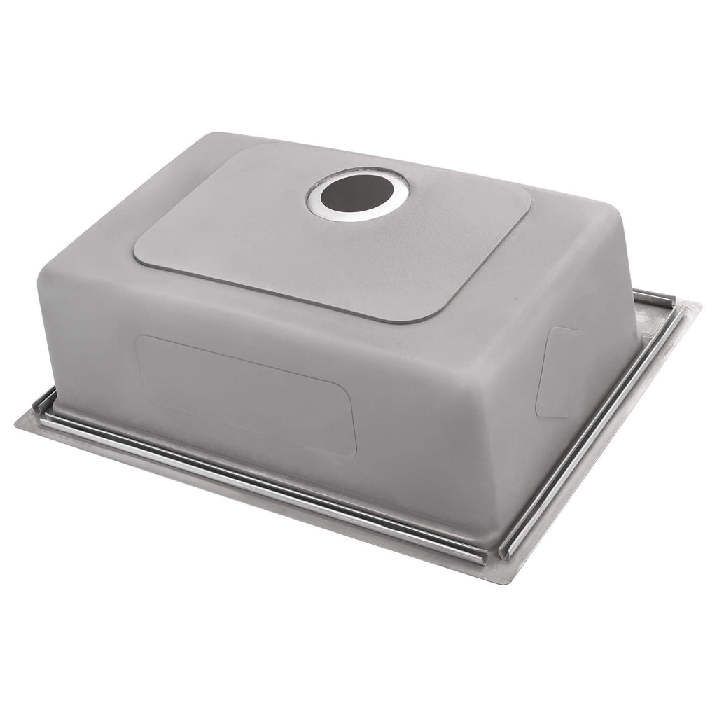 Ruvati 28 x 22 inch Drop-in Topmount Workstation Kitchen Sink 16 Gauge Stainless Steel Single Bowl – RVM5228