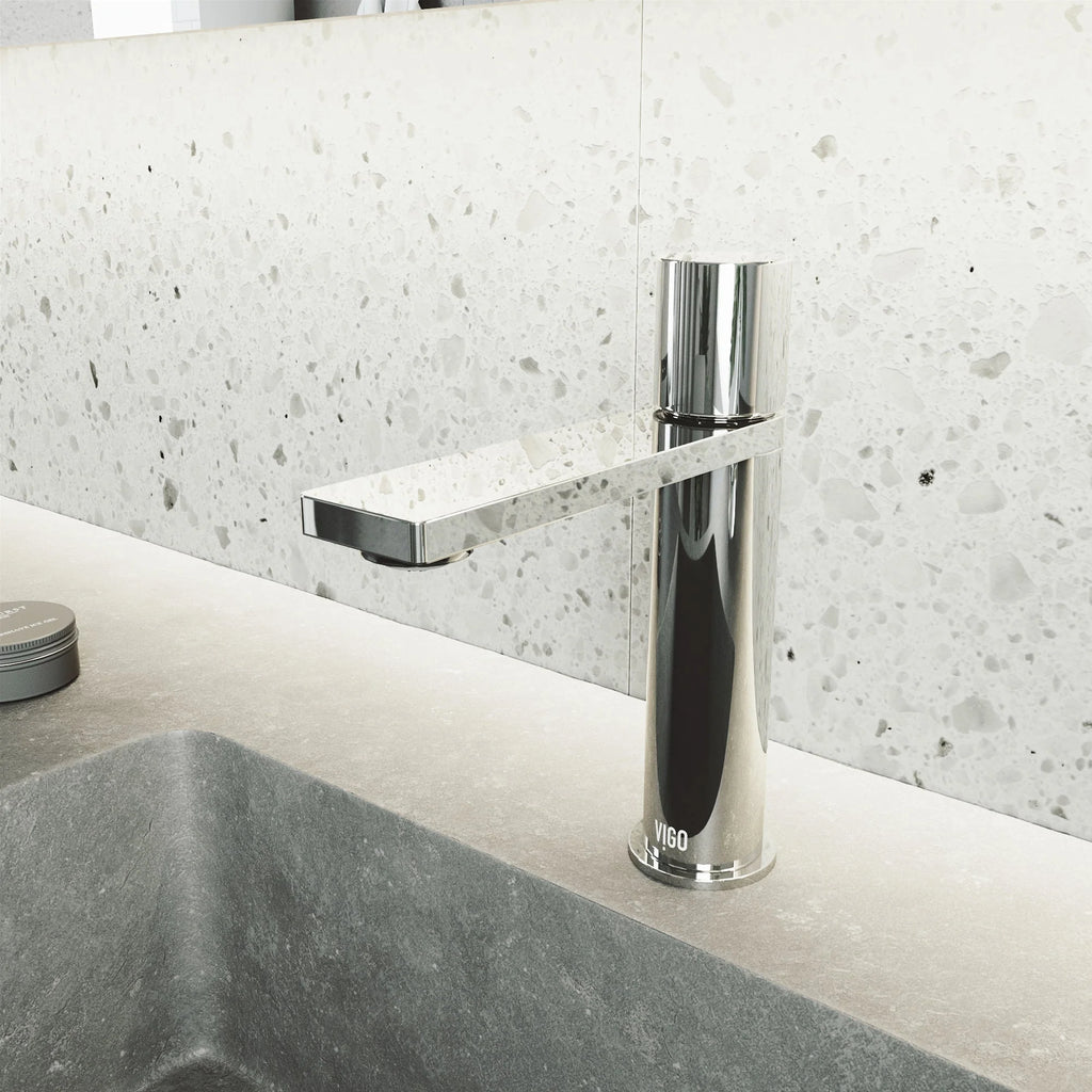 VIGO - Elan Single Hole Bathroom Faucet In Chrome Model# VG01045CH