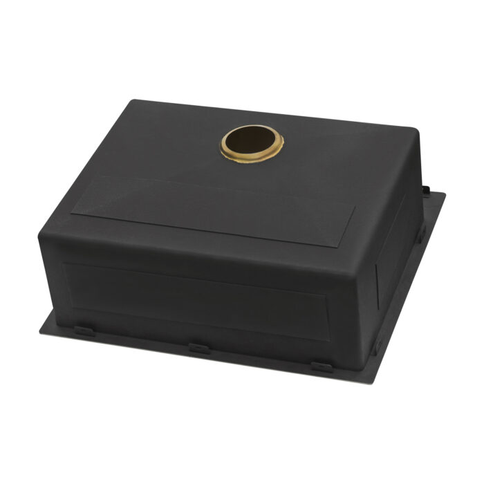 Terraza  Ruvati 25"Matte Gold Drop-in Top Mount Kitchen Sink Single Bowl – Model# RVH5007GG