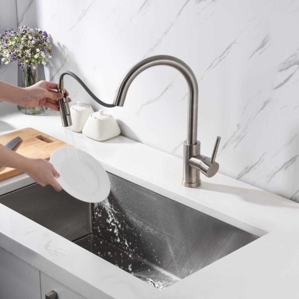 25″ Handmade Undermount Single Bowl Stainless Steel Kitchen Sink-Model #KSH25189L