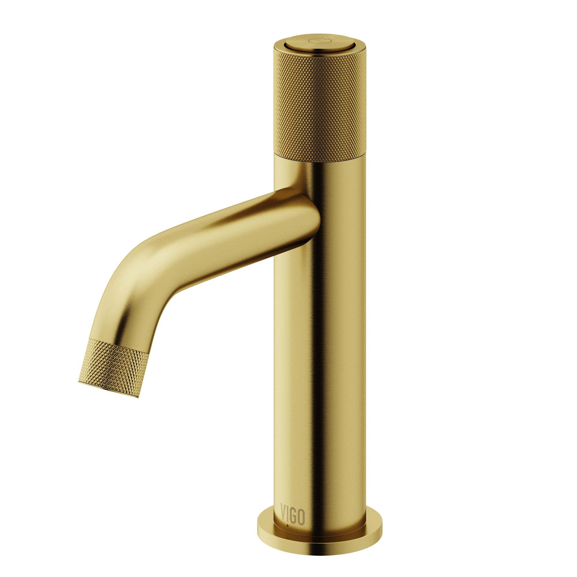 VIGO - Apollo Single Hole Bathroom Faucet In Matte Brushed Gold Model# VG01048MG