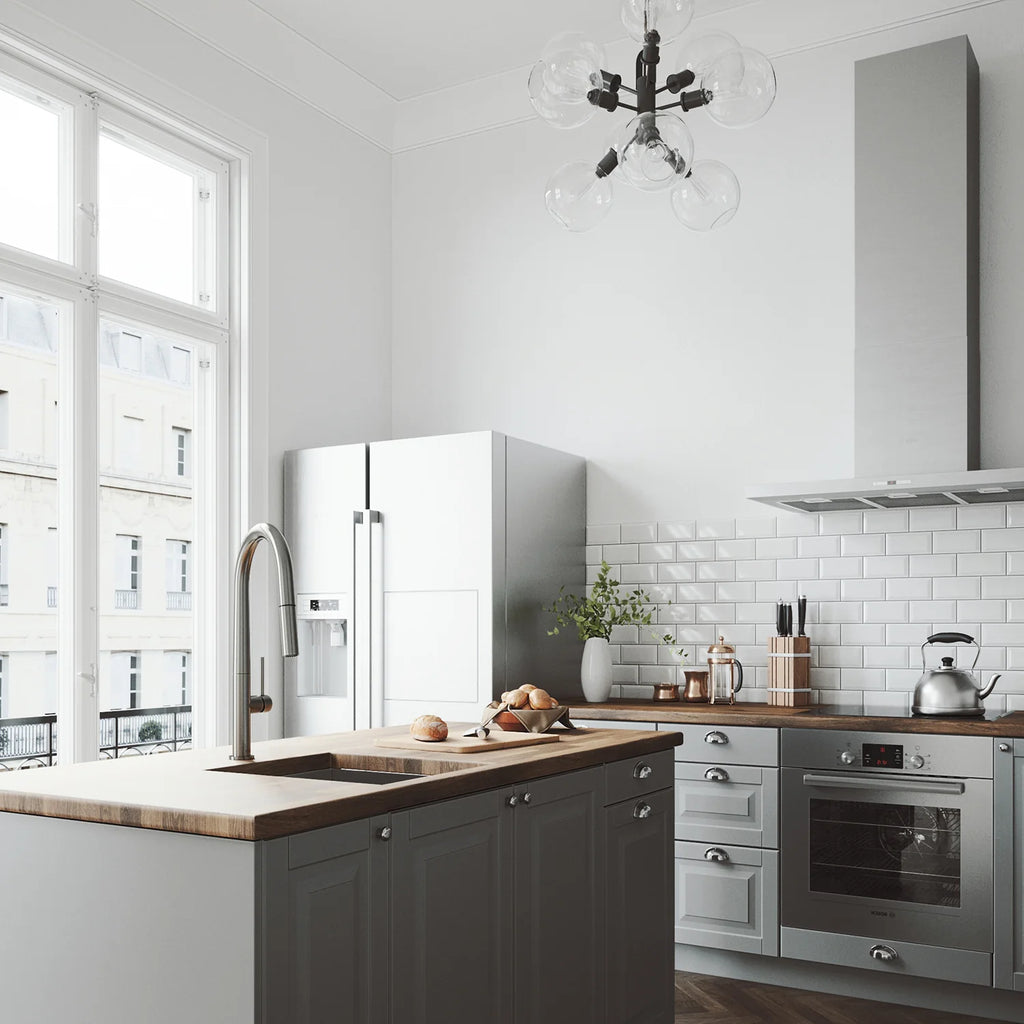 VIGO - Greenwich 18 in. Single Handle Pull-Down Kitchen Faucet In Stainless Steel Finish Model# VG02029ST