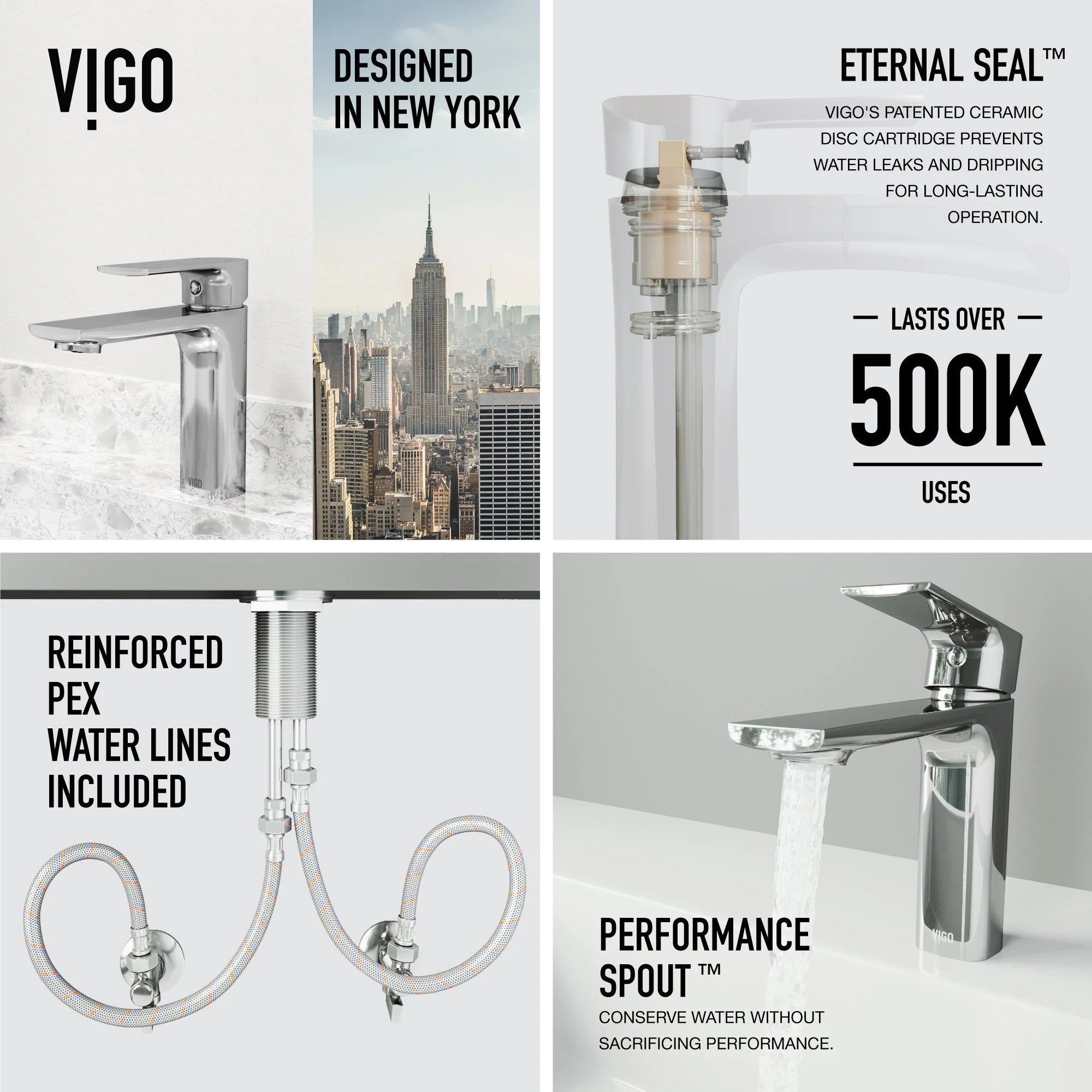 VIGO - Davidson Single Hole Single Lever Bathroom Faucet In Chrome Model# VG01043CH
