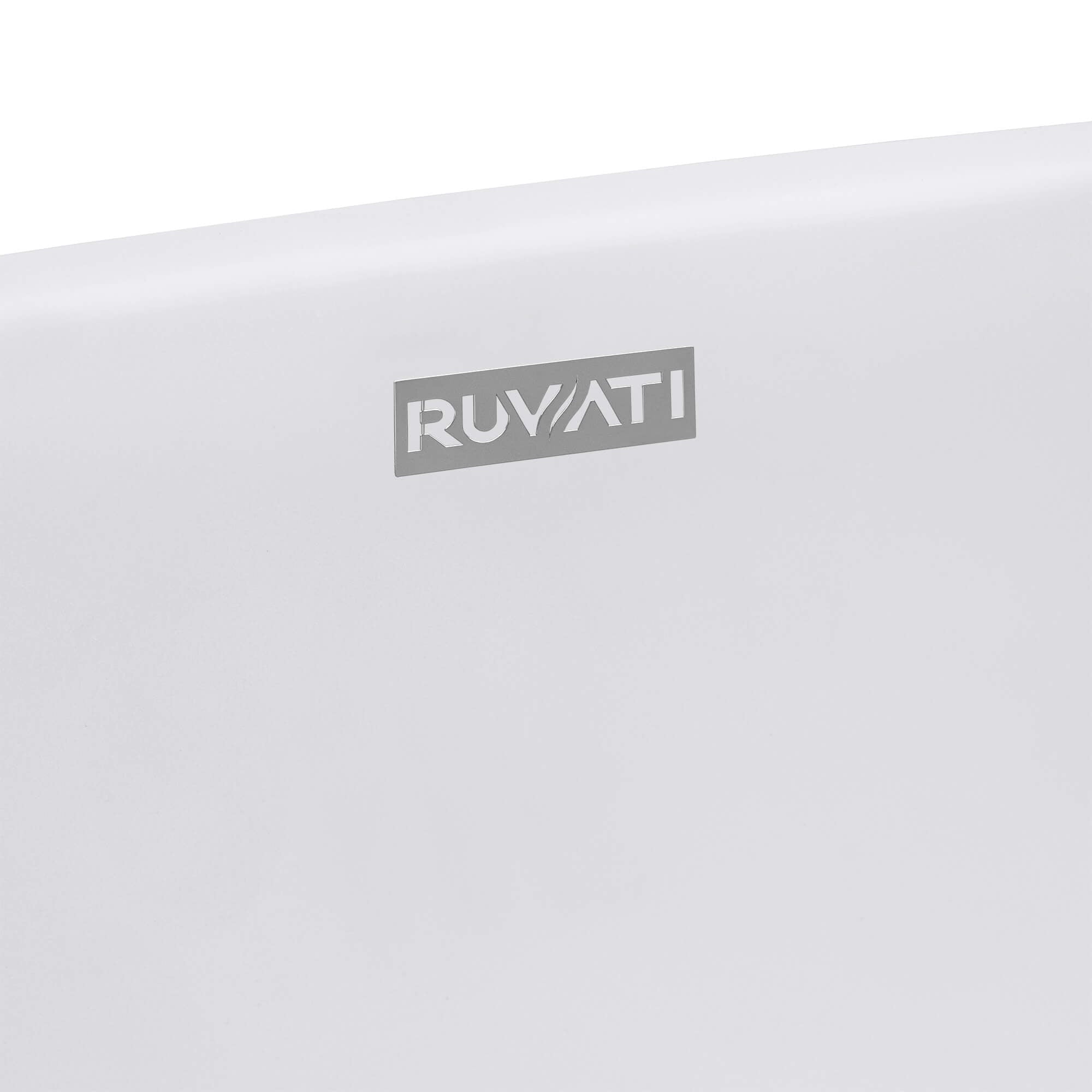 Canali Model: RVB2119WH Ruvati 19-inch Matte White epiStone Solid Surface Modern Bathroom Vessel Sink – RVB2119WH