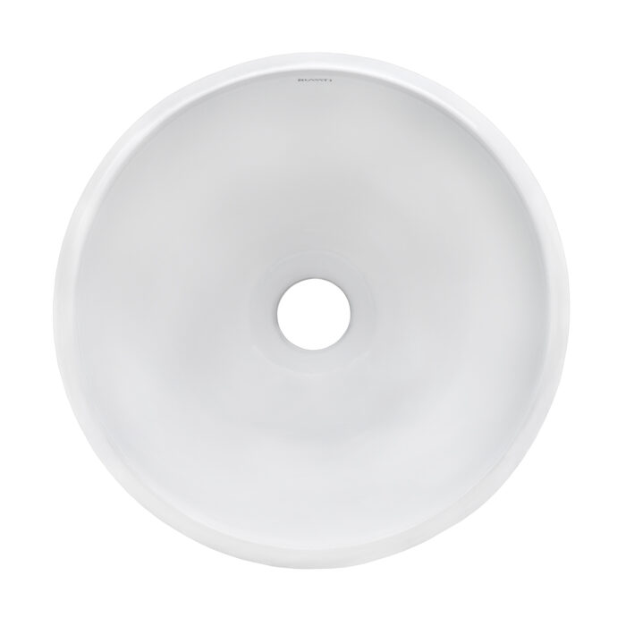 Vista Model: RVB0312 Ruvati 12 inch Bathroom Vessel Sink Round White Circular Above Counter Porcelain Ceramic – Model# RVB0312