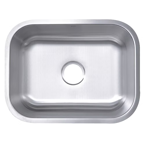 Nantucket Sinks - 23" Small Rectangle Single Bowl Undermount Stainless Steel Kitchen Sink, 16 Gauge Model# NS09i-16
