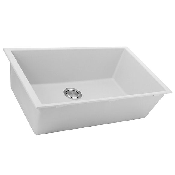 Nantucket Sinks - 33" Undermount Granite Composite Sink In White Color Model# PR3320-W-UM