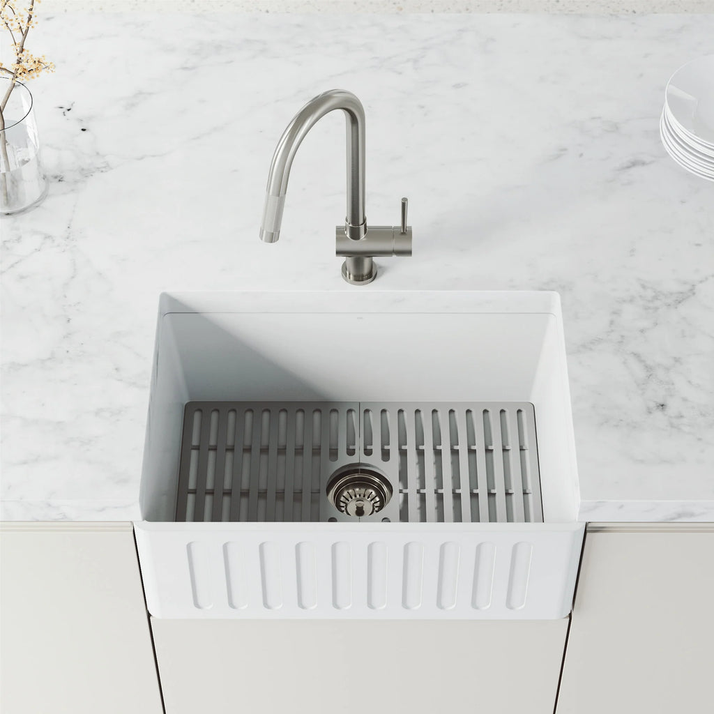 VIGO - Gramercy 17" Single Handle Smart Pull-Down Kitchen Touchless Faucet In Stainless Steel Model# VG02008STS