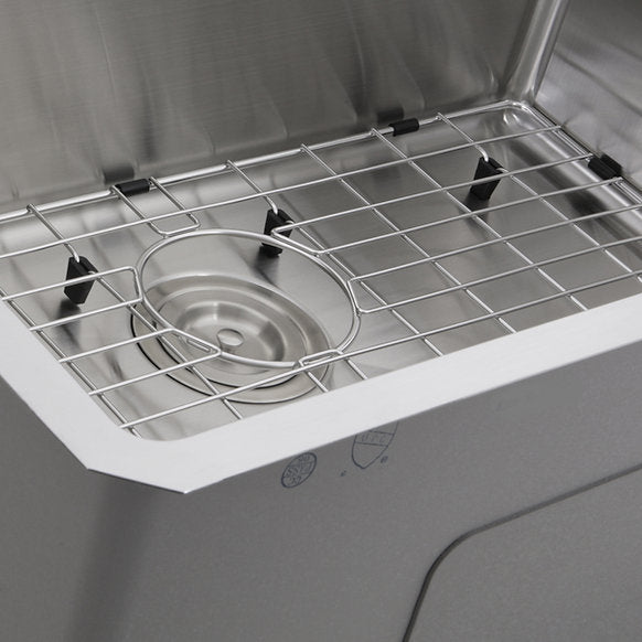 Nantucket Sinks - Pro Series Stainless Steel Undermount Small Radius Corners Rectangle Single Bowl Kitchen Sink, 16 Gauge Model# SR2818-16