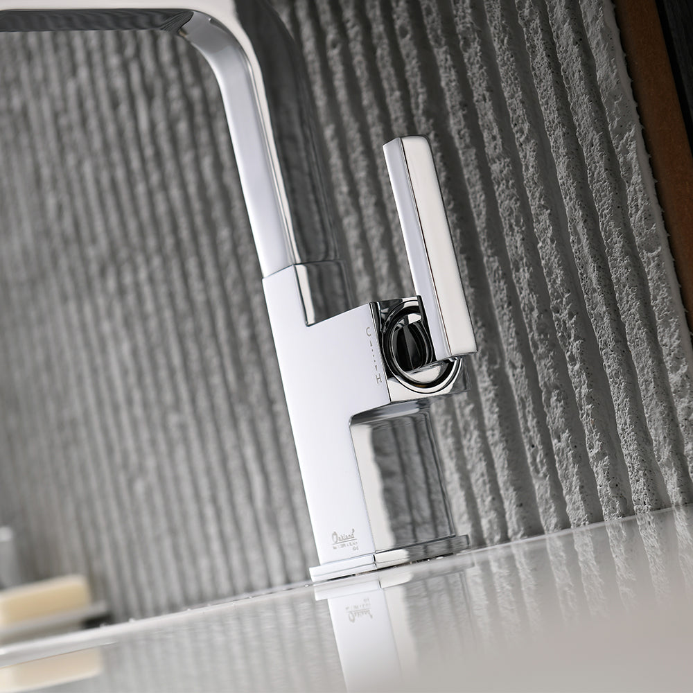 Oakland Single Handle Bathroom Sink Faucet with Pop Up Drain in Chrome Model# KSB1142C
