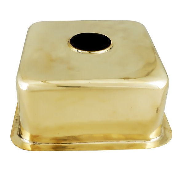 Nantucket Sinks Square Brass Undermount Bar/Prep Sink Model# SQRB-7SM