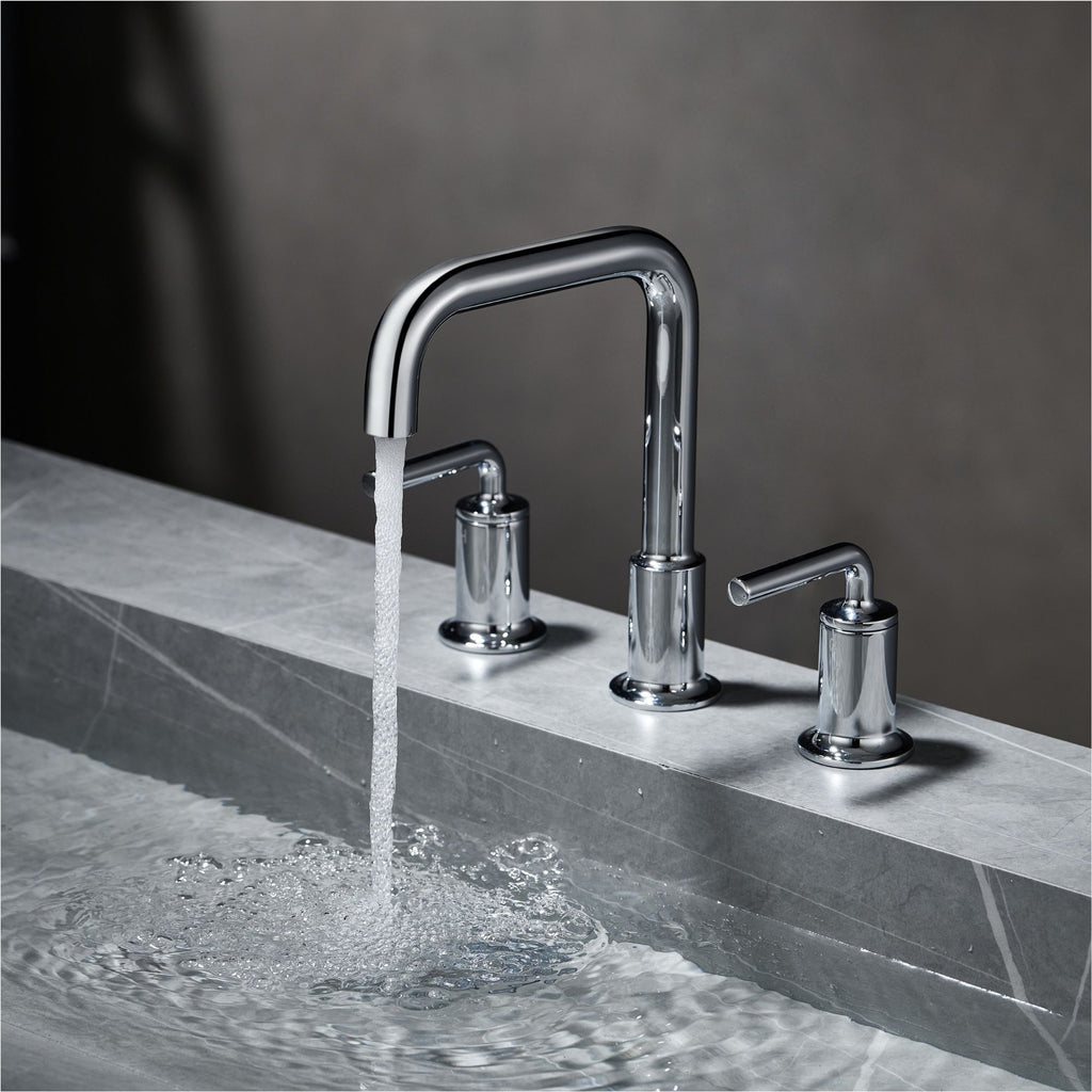 Oakland Wide Spread Bathroom Sink Faucet with Pop Up Drain in Chrome– Model #KSB8236C
