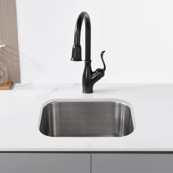Oakland 18″x16″ Undermount Stainless Steel Single Bowl Bar/Prep/Kitchen Sink Model#KSU1816B