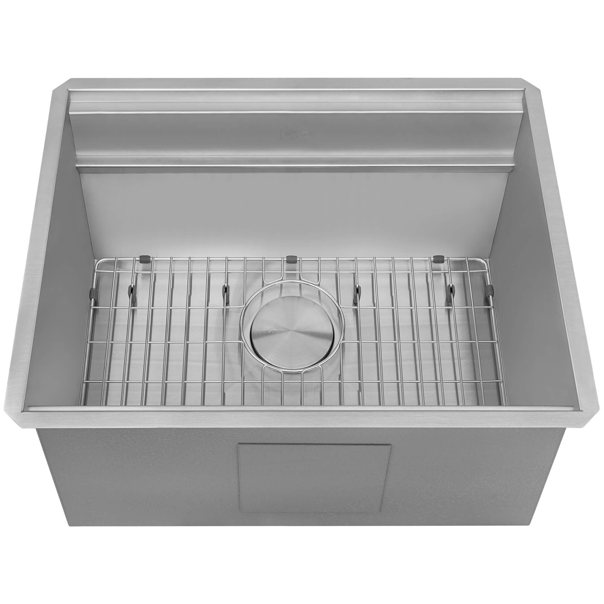 Alto Ruvati 23 x 19 x 12 inch Deep Laundry Workstation Sink with Washboard Undermount Stainless Steel – Model# RVU6525