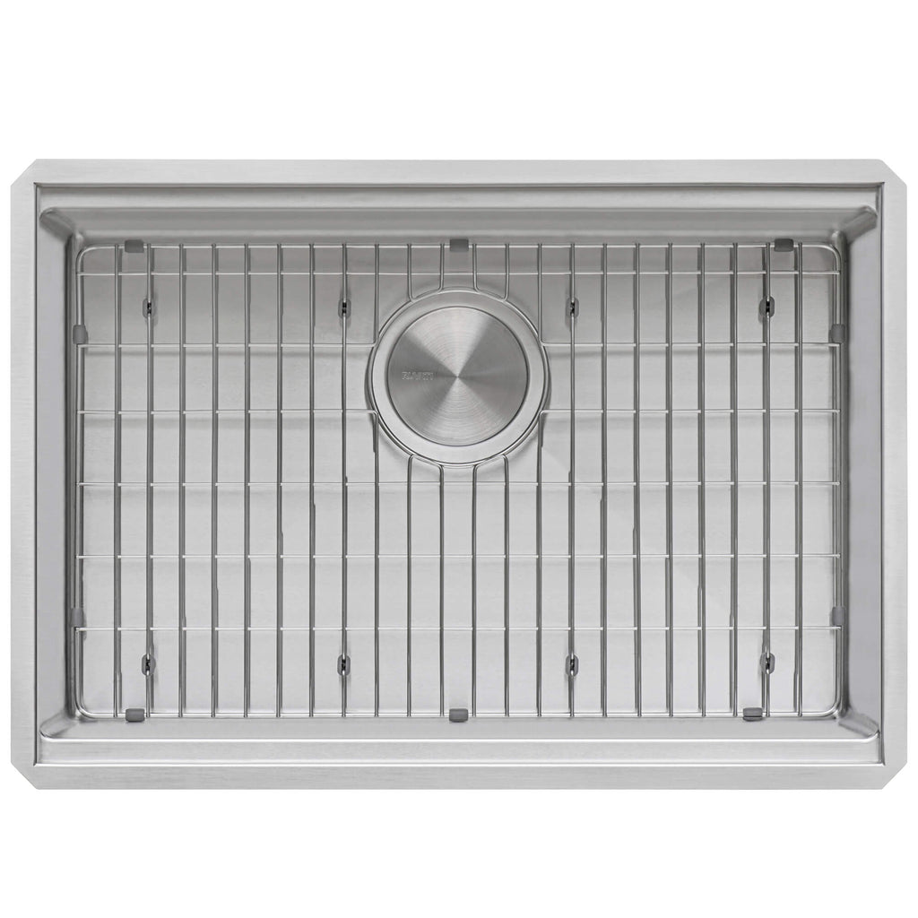 Roma Pro Ruvati 27-inch Workstation Rounded Corners Undermount Ledge Kitchen Sink with Accessories – Model # RVH8327