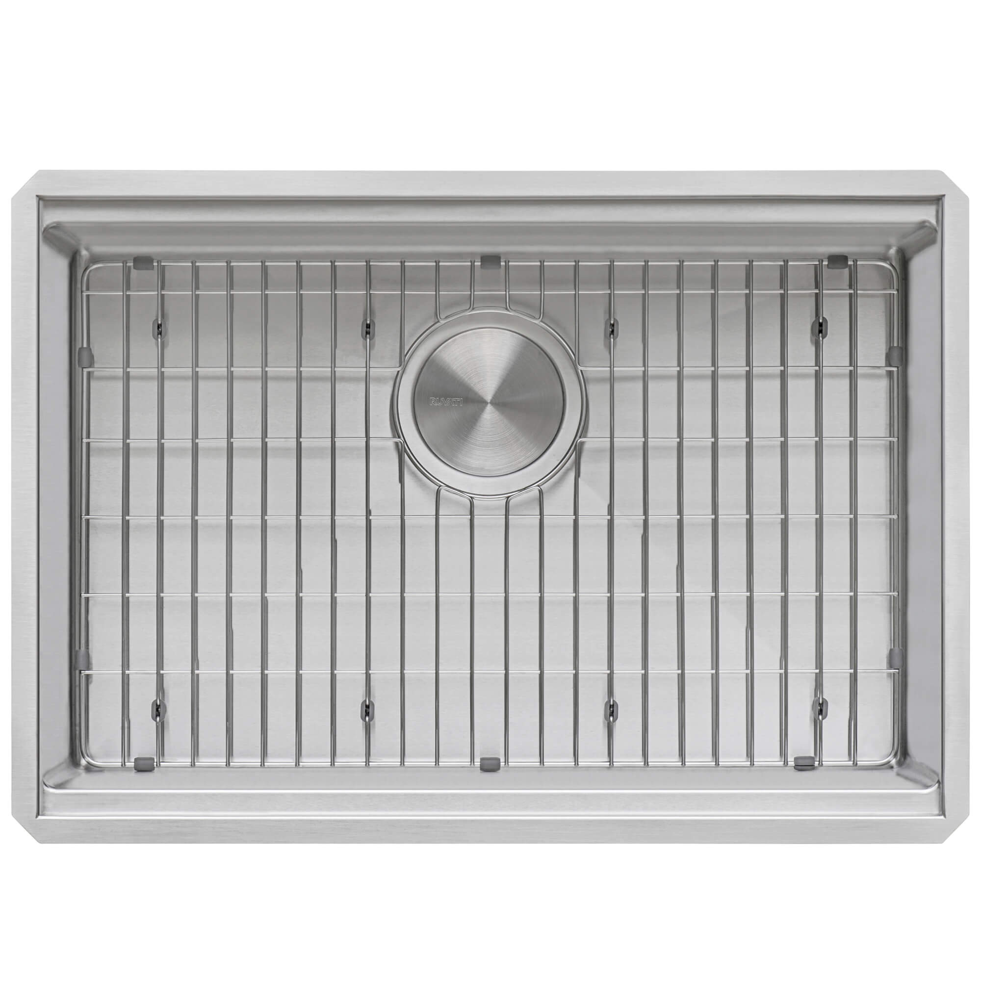 Roma Pro Ruvati 27-inch Workstation Rounded Corners Undermount Ledge Kitchen Sink with Accessories – Model # RVH8327