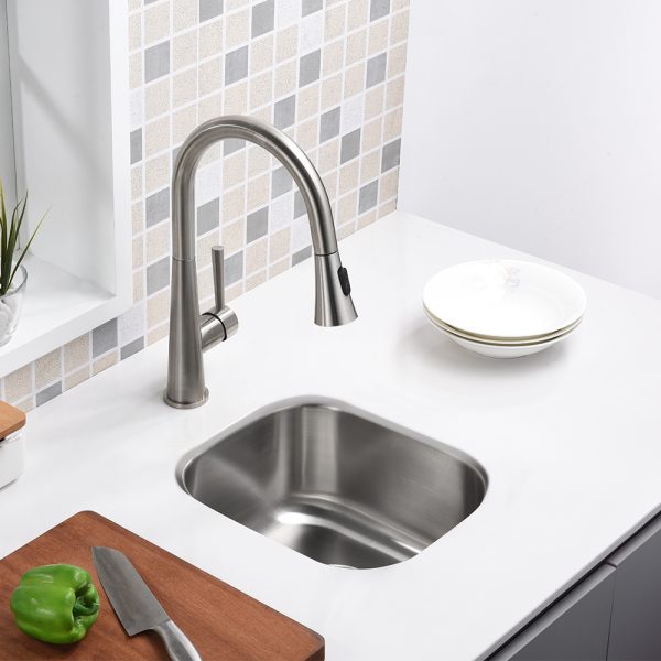 Oakland 13″ Undermount 18 Gauge Stainless Steel Single Bowl Bar/Prep Sink Model# KSU1513