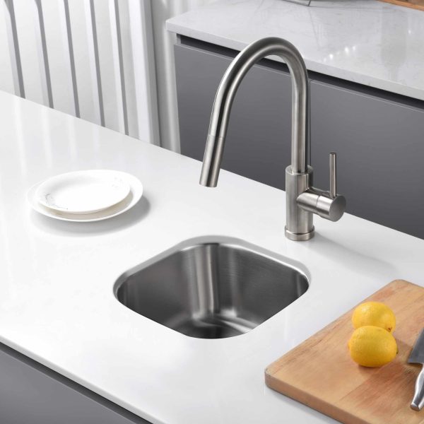Oakland 13″ Undermount 18 Gauge Stainless Steel Single Bowl Bar/Prep Sink Model# KSU1313