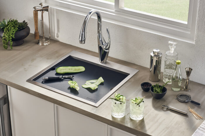 Merino Model: RVQ5215 Ruvati 15 x 15 inch Marine Grade T-316 Workstation Top Mount RV Boat Outdoor Sink Stainless Steel – Model# RVQ5215