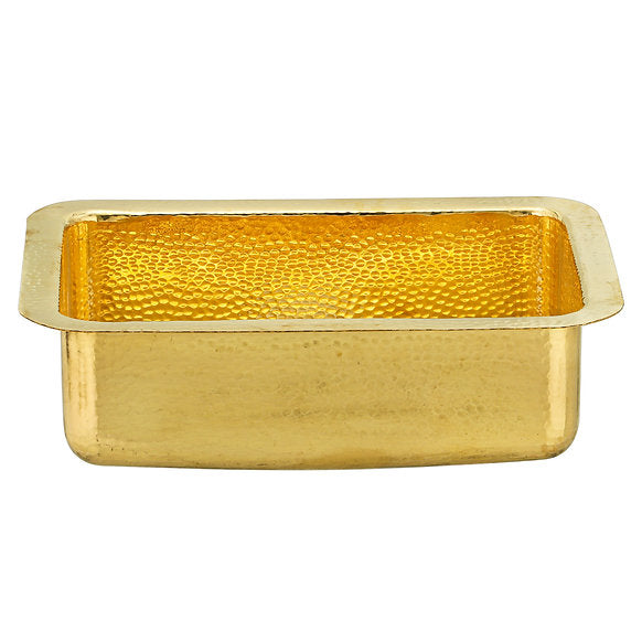 Nantucket Sinks - 20" Hand-Hammered Brass Dual Mount Bar/Prep Sink Model# REB2014