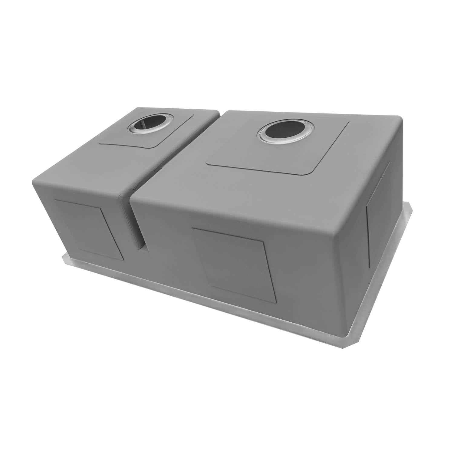 Urbana Ruvati 28-inch Low-Divide Undermount 60/40 Double Bowl Rounded Corners 16 Gauge Stainless Steel Kitchen Sink – Model# RVH7255