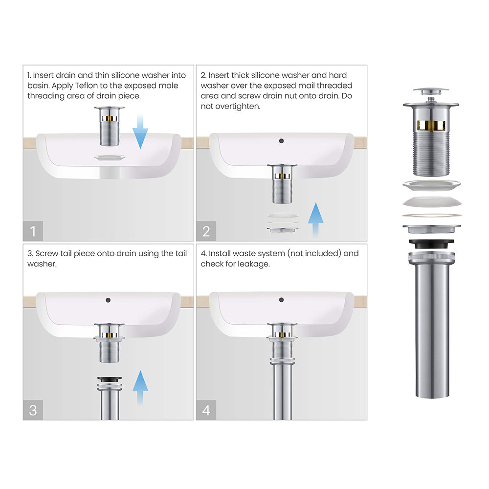 4″ Center Set Two Handles Bathroom Sink Faucet with Pop Up Drain in Chrome Model# KSB4231C