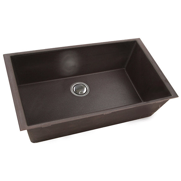 Nantucket Sinks -33" Undermount Granite Composite Sink In Brown Model# PR3320-BR-UM