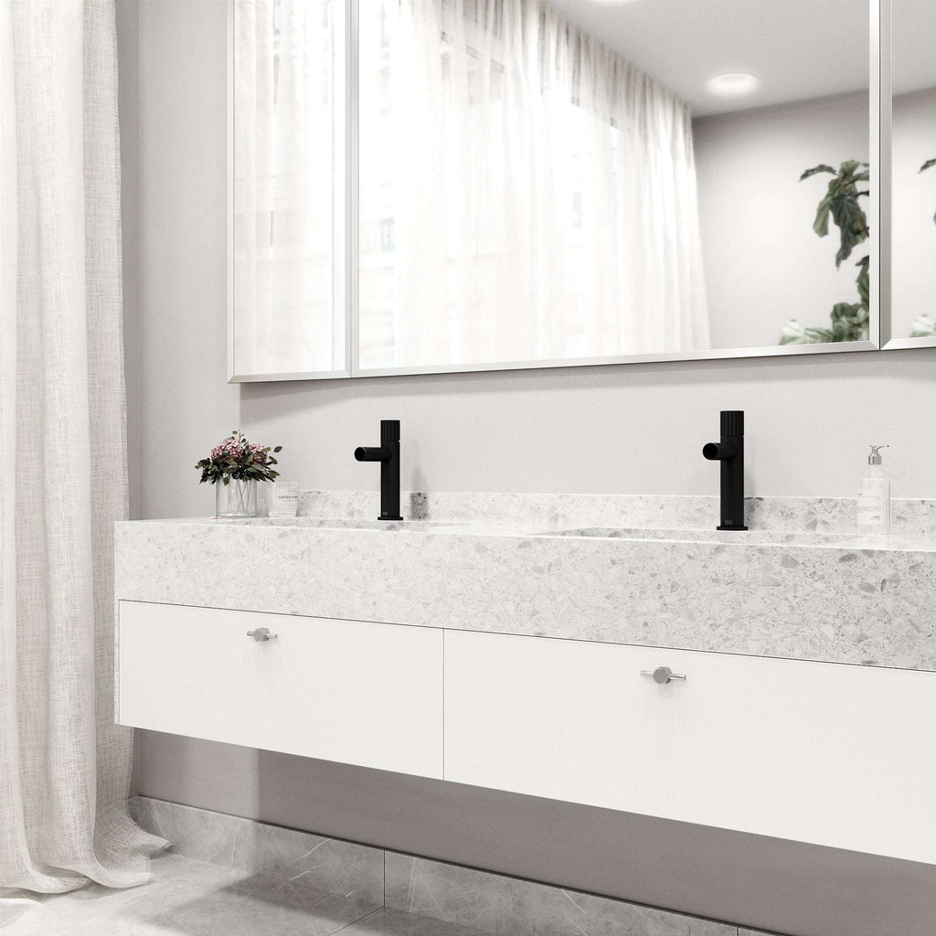 VIGO - Ashford Single Hole Bathroom Faucet In Matte Black Model# VG01052MB