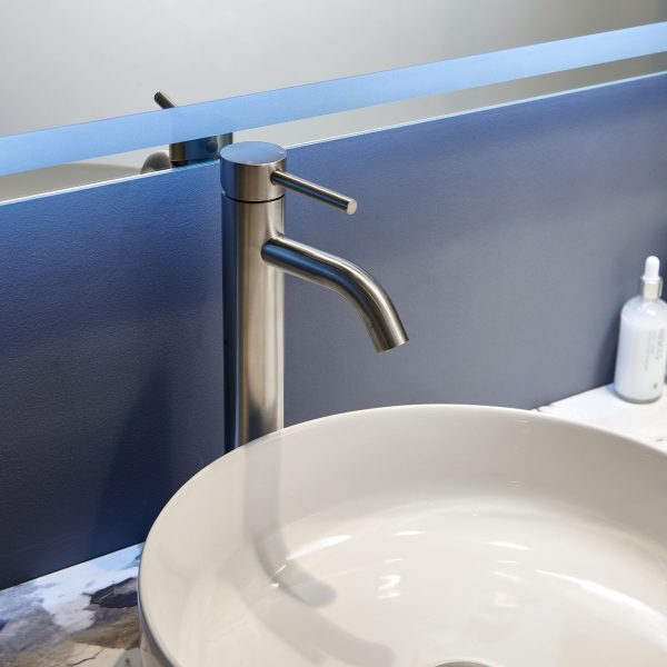 Oakland Single Handle Bathroom Sink Vessel Faucet with Pop Up Drain in Brushed Nickel Model# KSB1119BN