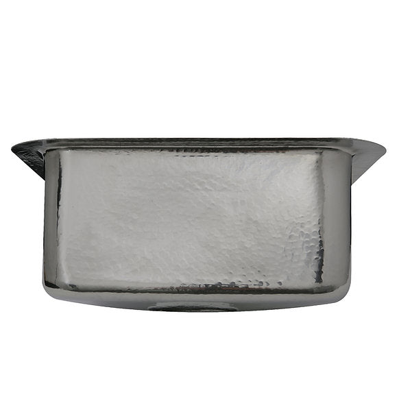 Nantucket Sinks - 16-1/2" Square Stainless Steel Hammered Bar/Prep Sink Model# SQRS-7
