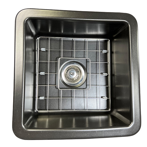 Nantucket Sinks - 18" Undermount/Top Mount Fireclay Kitchen/Bar/Prep Sink Model# Wellfleet-1818MB