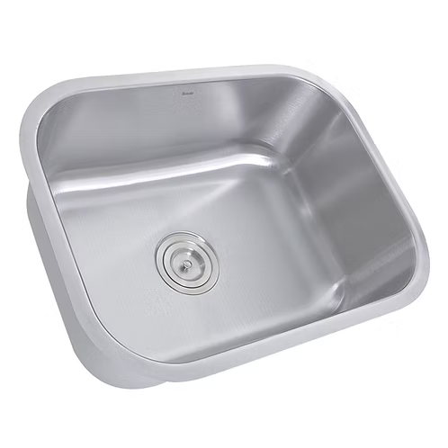Nantucket Sinks - 23" Small Rectangle Single Bowl Undermount Stainless Steel Kitchen Sink, 16 Gauge Model# NS09i-16