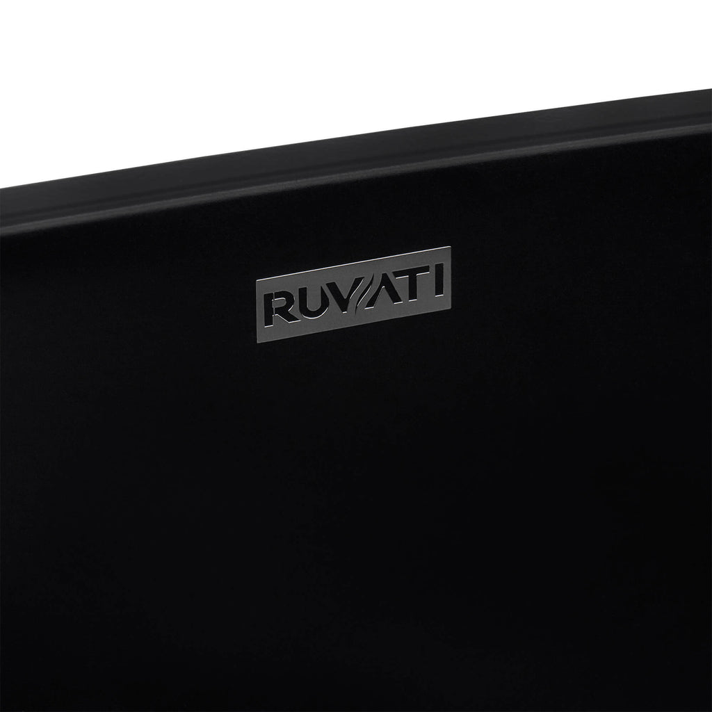 Canali Model: RVB2119BK Ruvati 19-inch Matte Black epiStone Solid Surface Modern Bathroom Vessel Sink – RVB2119BK