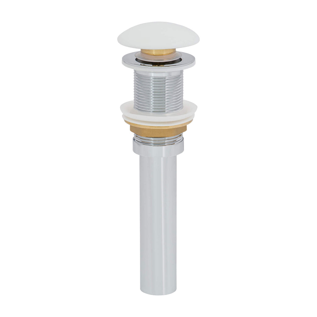 Pietra Ruvati 14" Bathroom Vessel Sink Round Gold Decorative Art Above Vanity Counter White Ceramic – Model# RVB0314WG